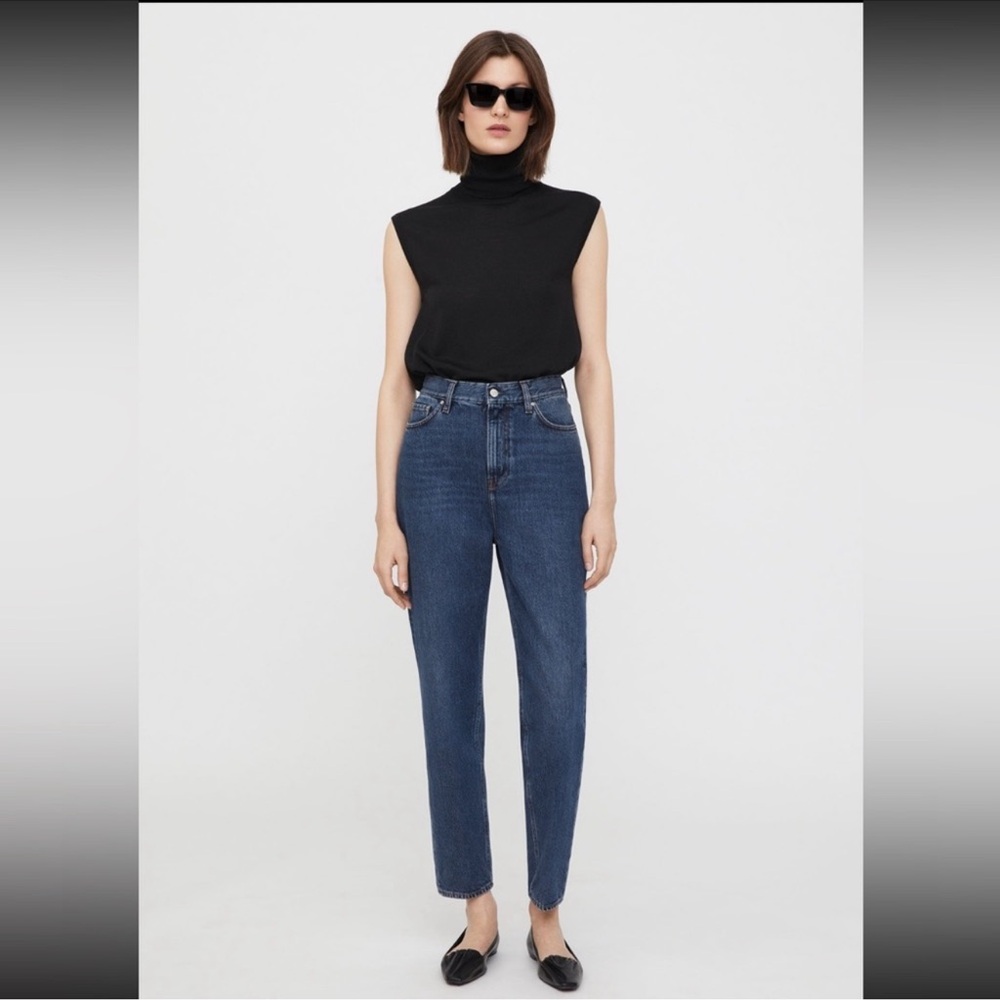 Toteme Dark Blue High Rise Women's Jeans